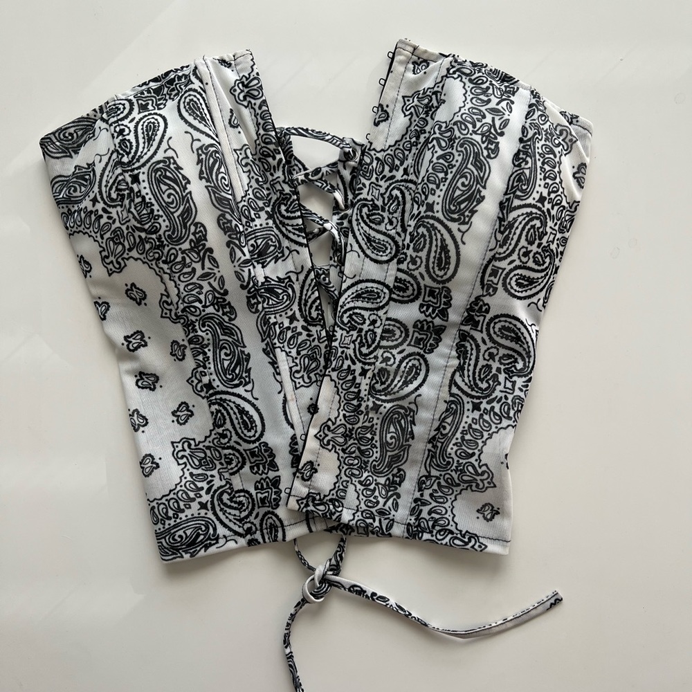 Sorella gray corset top